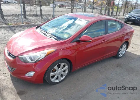 2011 Hyundai Elantra Limited (Ulsan Plant) z USA, uszkodzony, nr VIN KMHDH4AEXBU159448